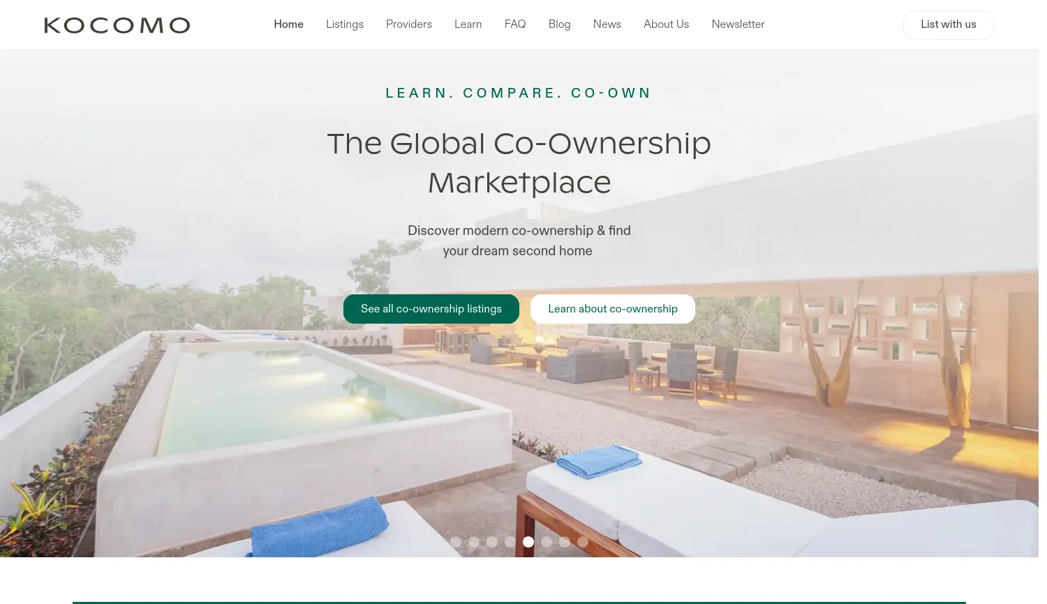 Website der Firma Kocomo