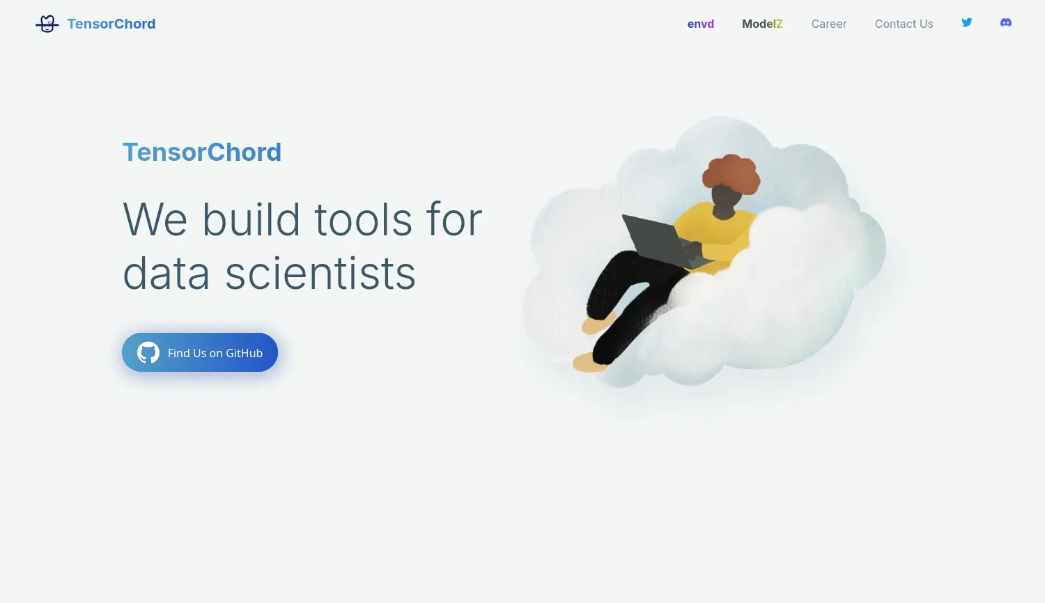 Website der Firma TensorChord, Inc.