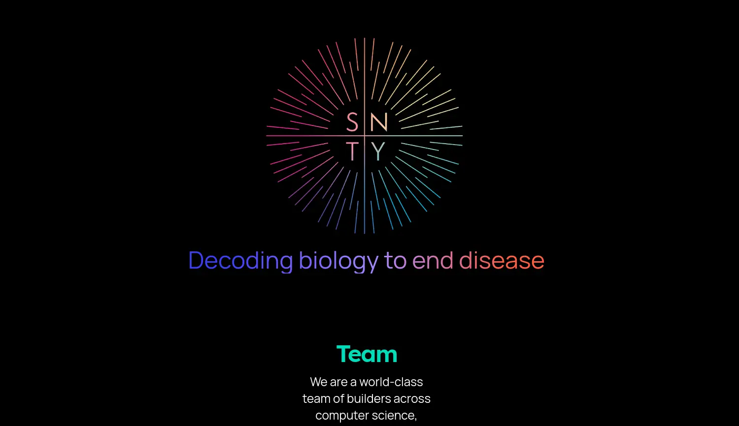 Website der Firma Synteny