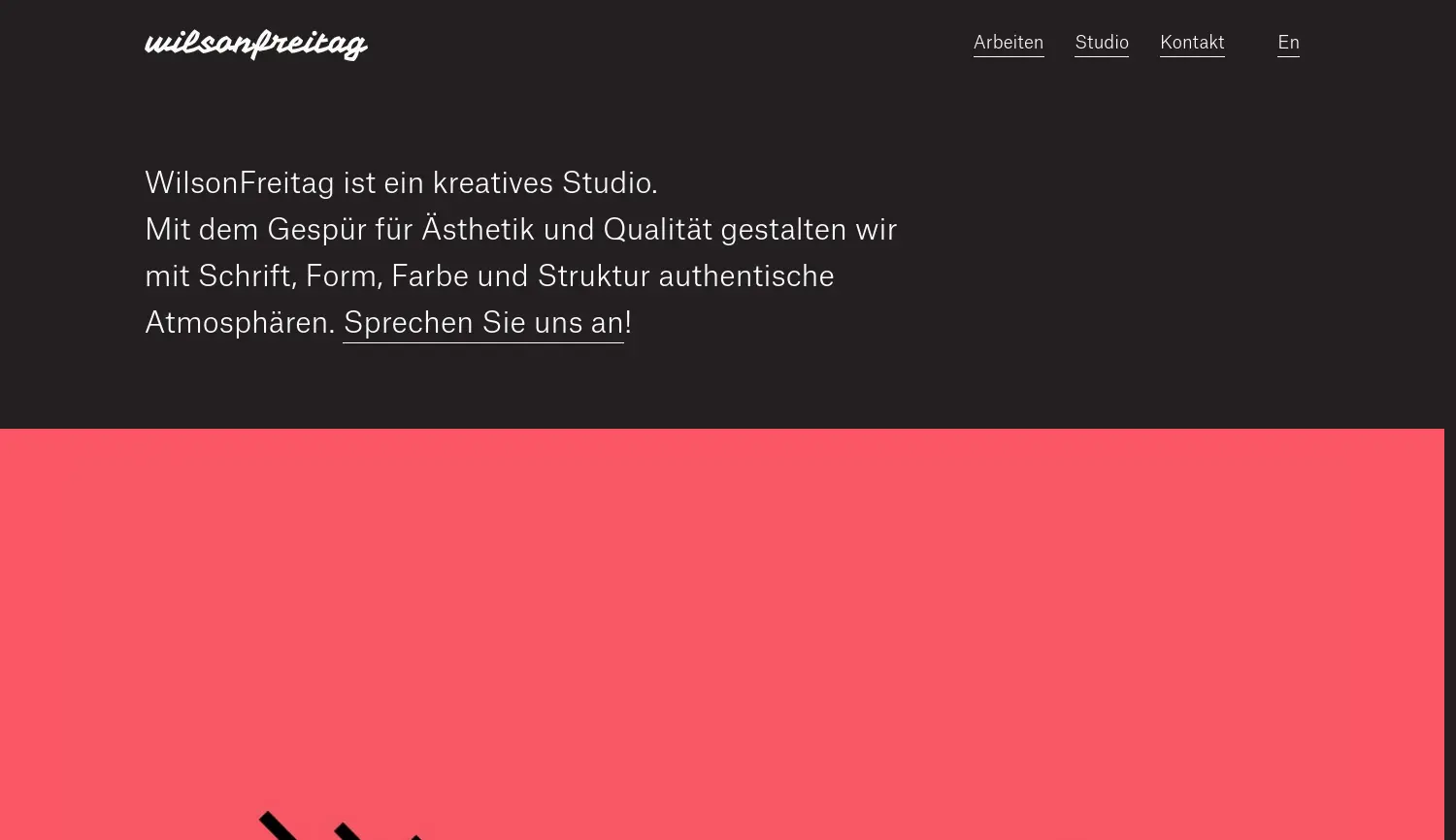 Website der Firma Felicitas Gerlach, Diplom-Kommunikationsdesignerin