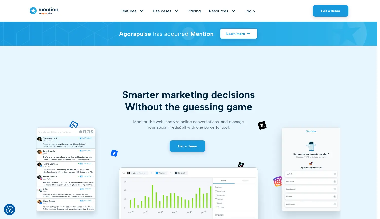 Website der Firma Mention