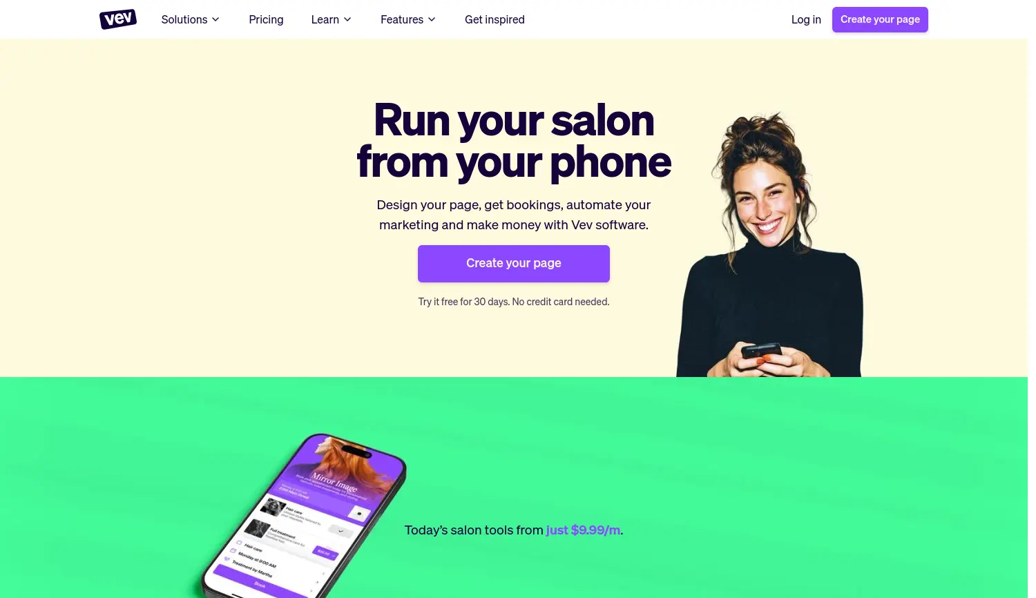 Website der Firma Vev