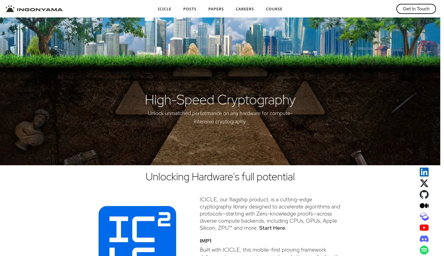 Website der Firma Ingonyama, Inc.