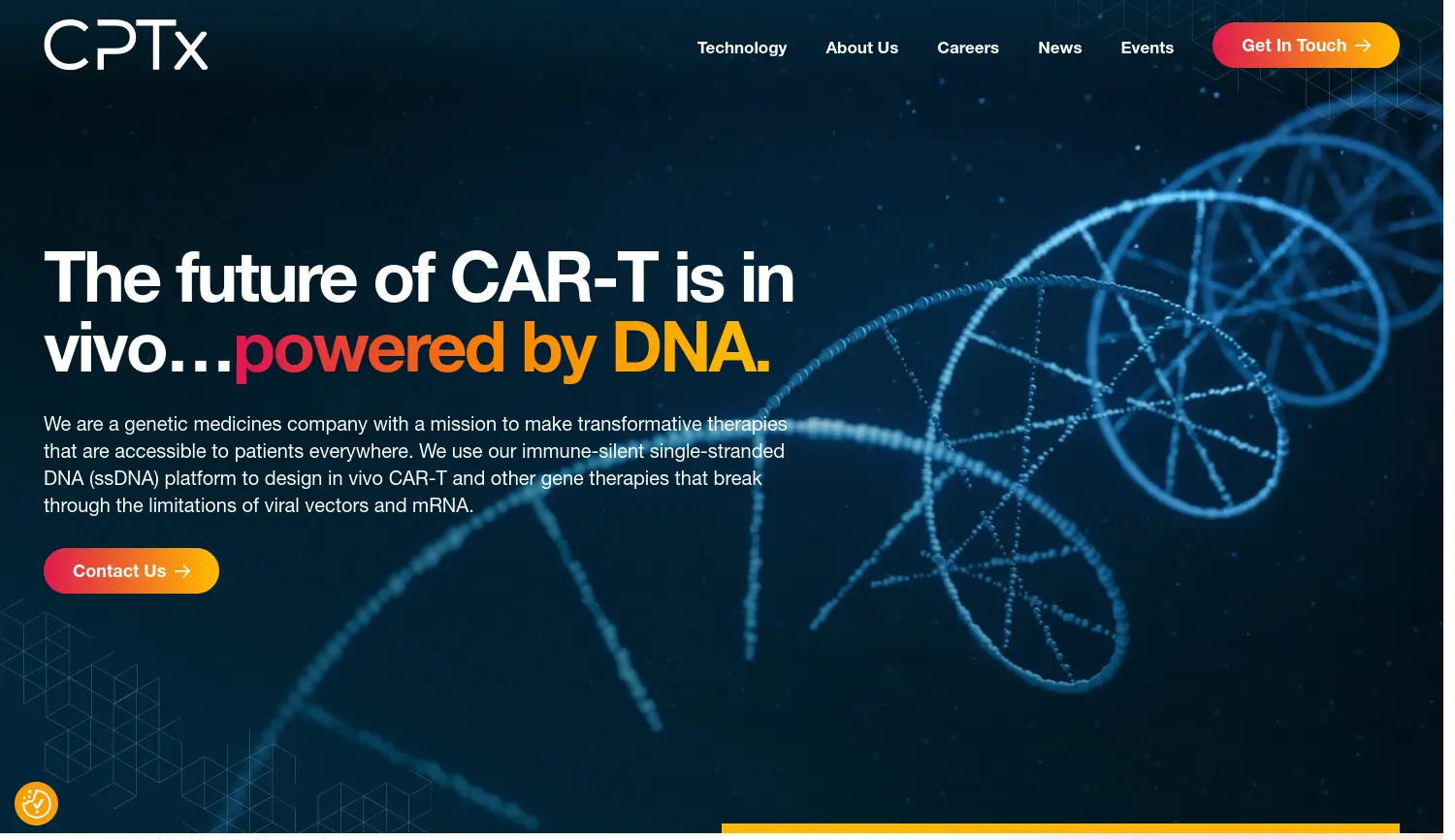 Website der Firma CPTx GmbH