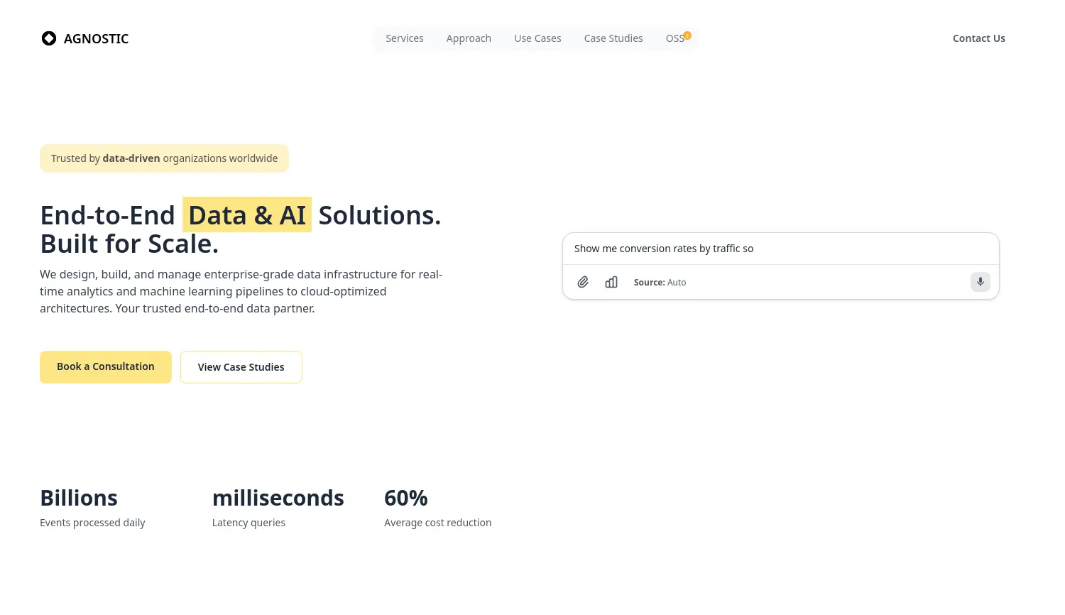 Website der Firma Agnostic