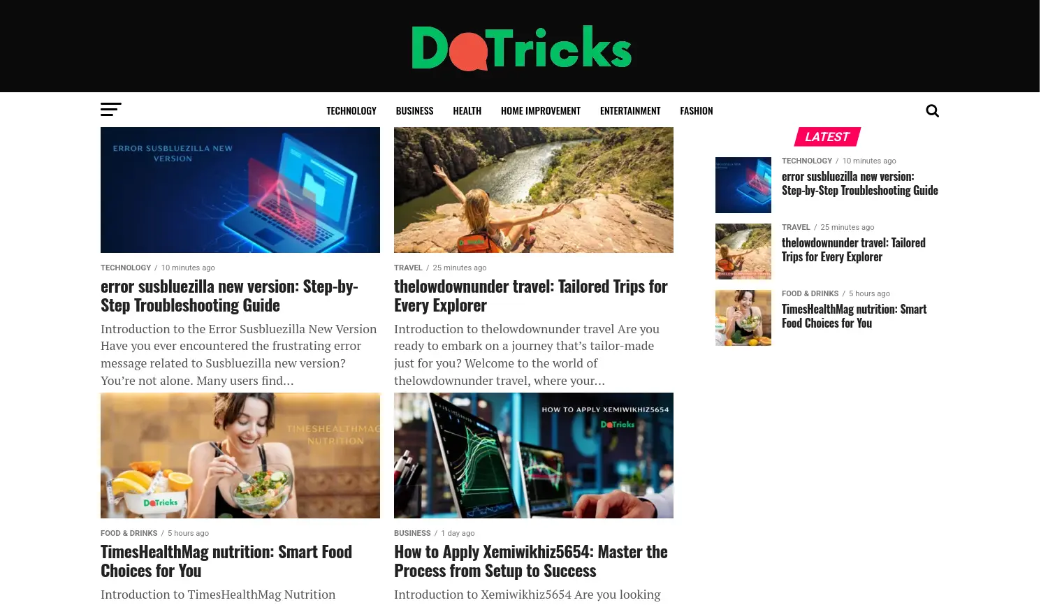 Website der Firma Dotricks.io