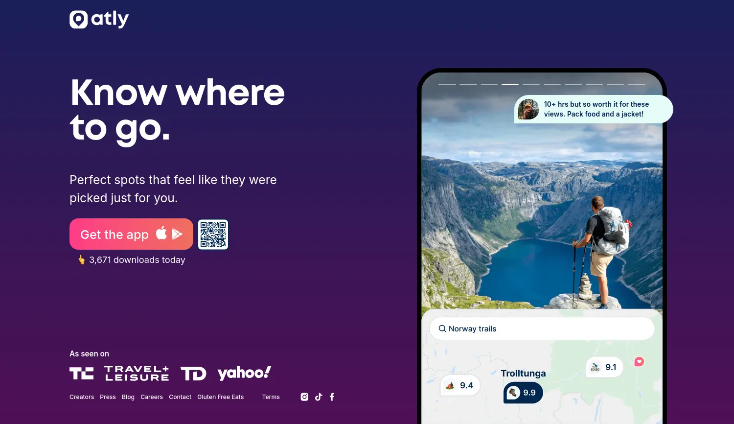 Website der Firma Atly