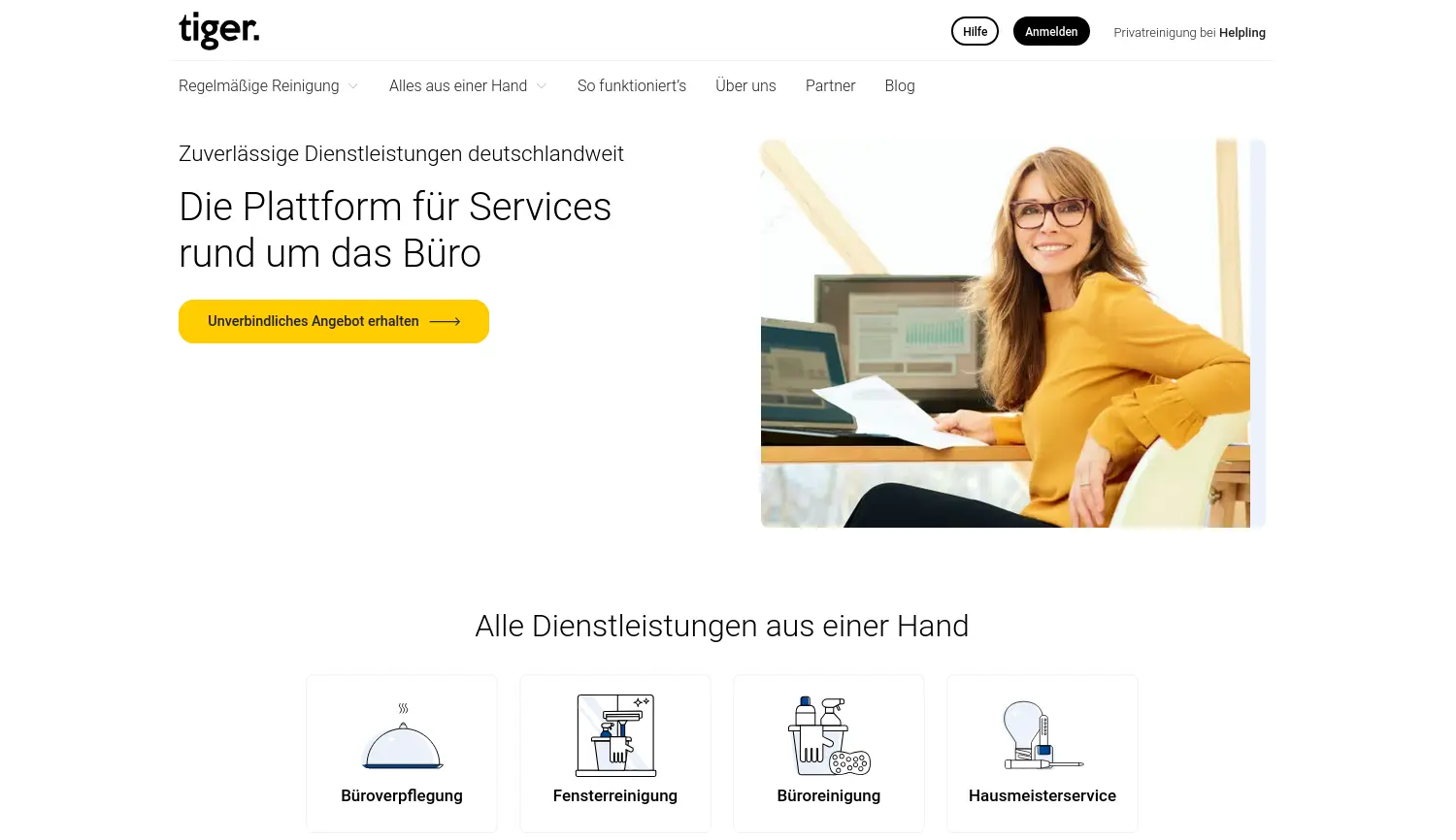 Website der Firma BAT Business Services GmbH