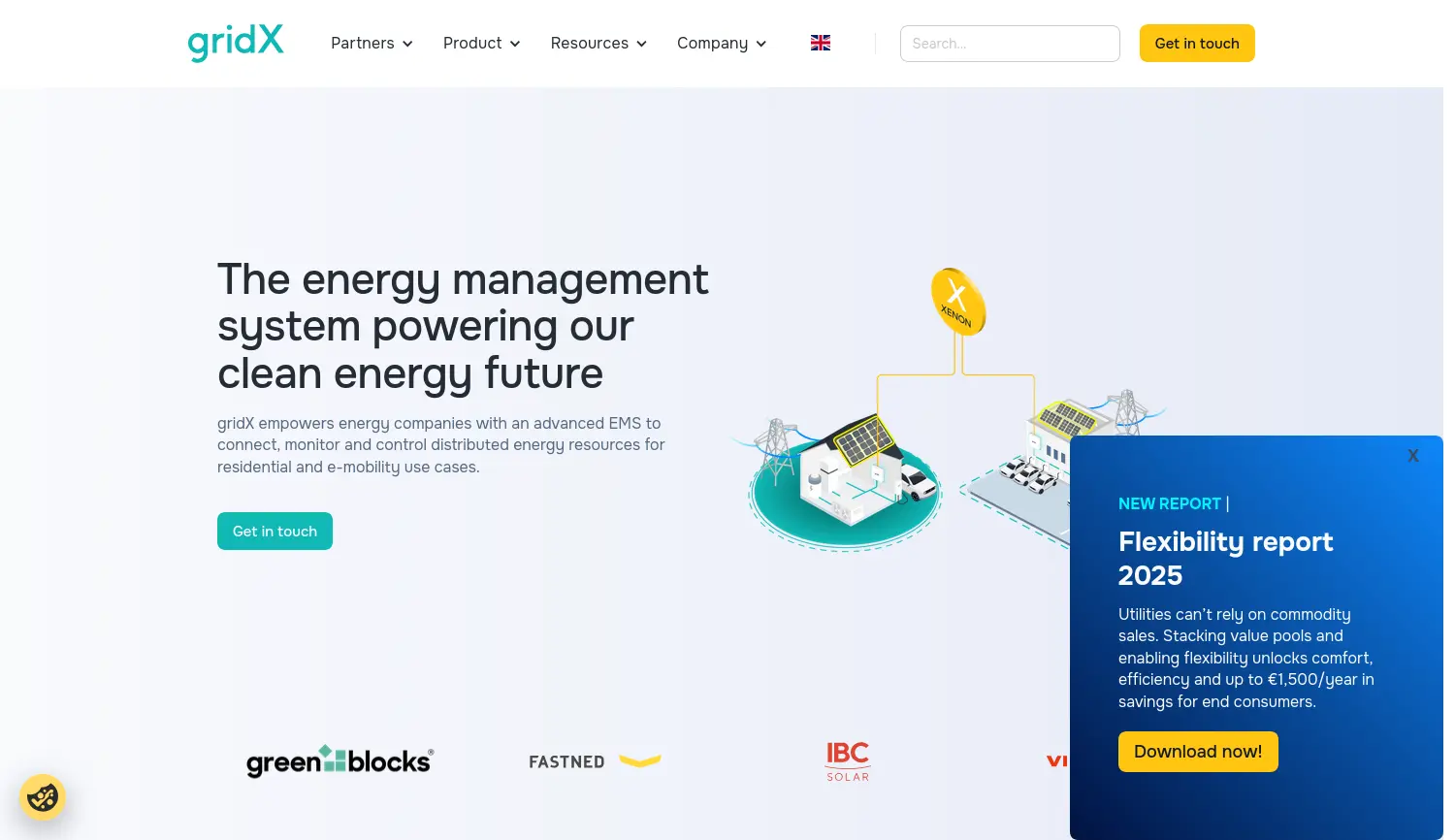 Website der Firma gridX