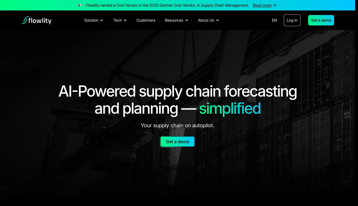 Website der Firma Flowlity