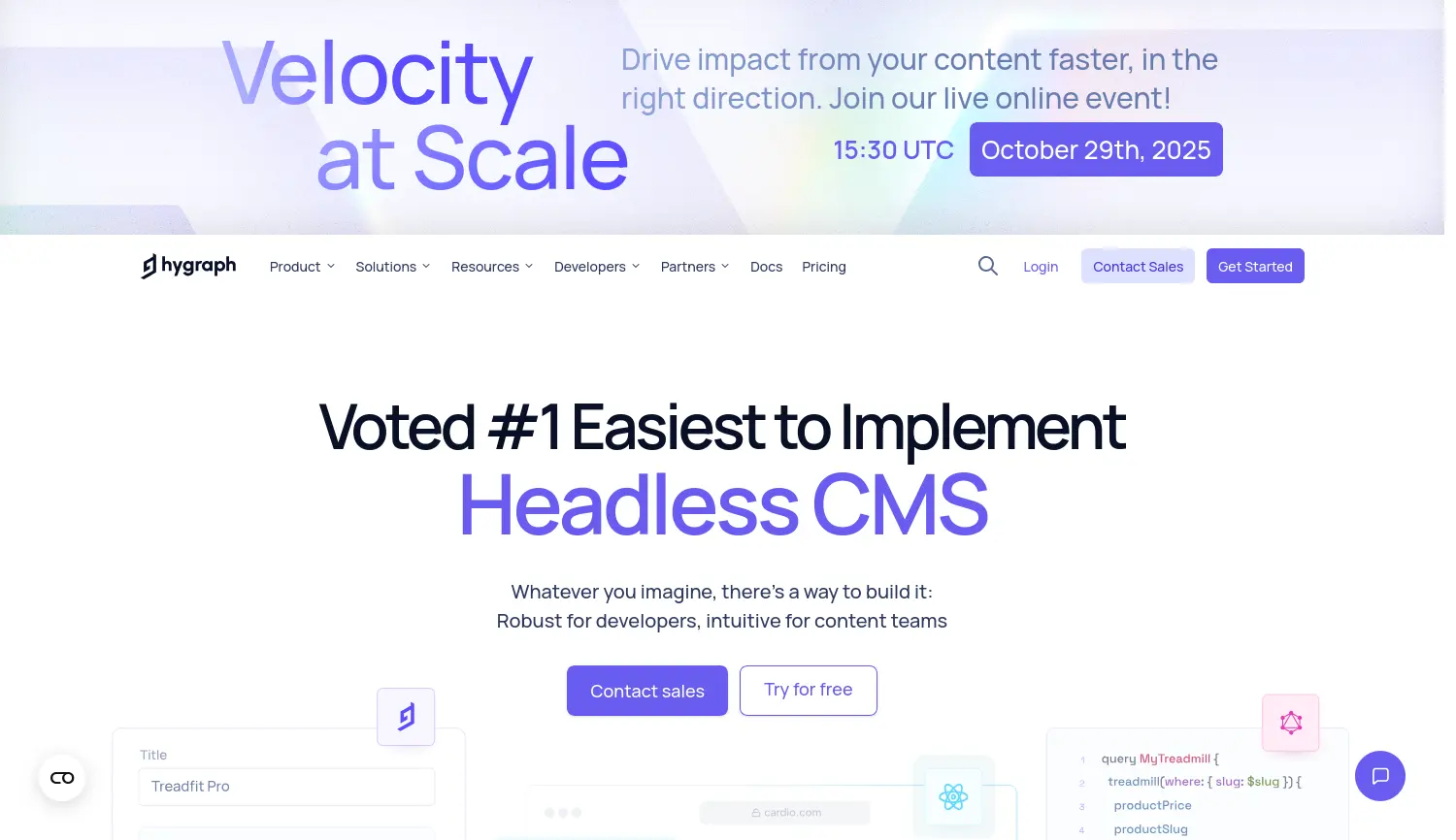 Website der Firma Hygraph GmbH
