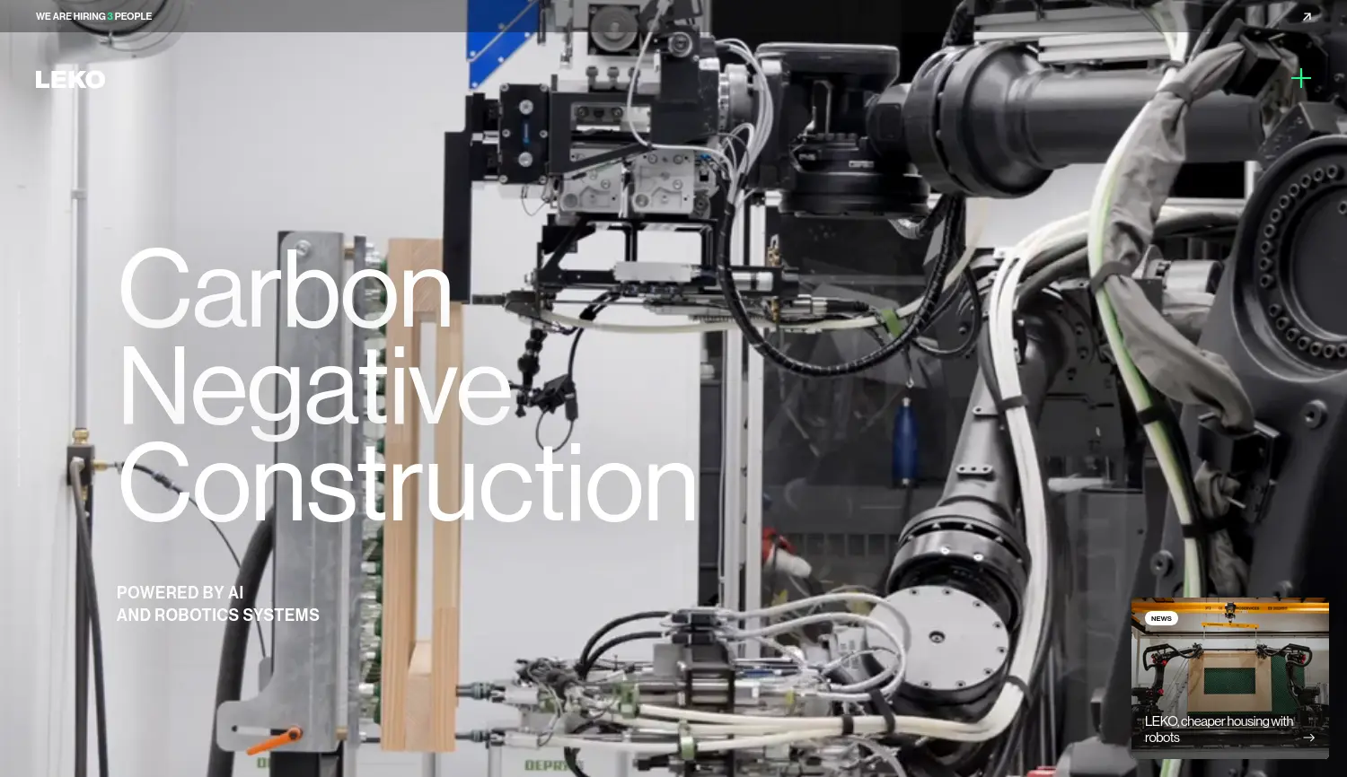 Website der Firma LEKO LABS