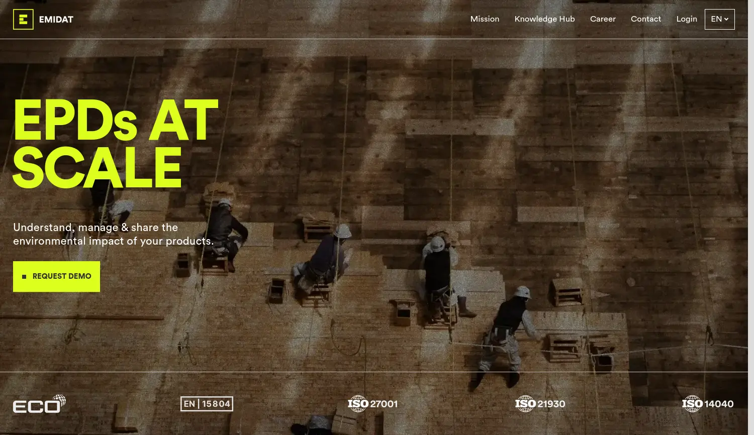 Website der Firma Emidat