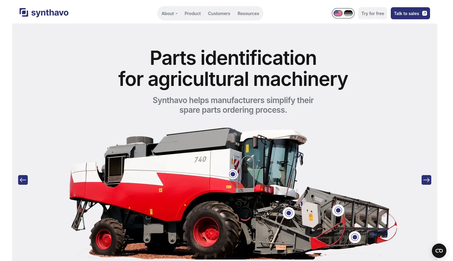 Website der Firma synthavo GmbH