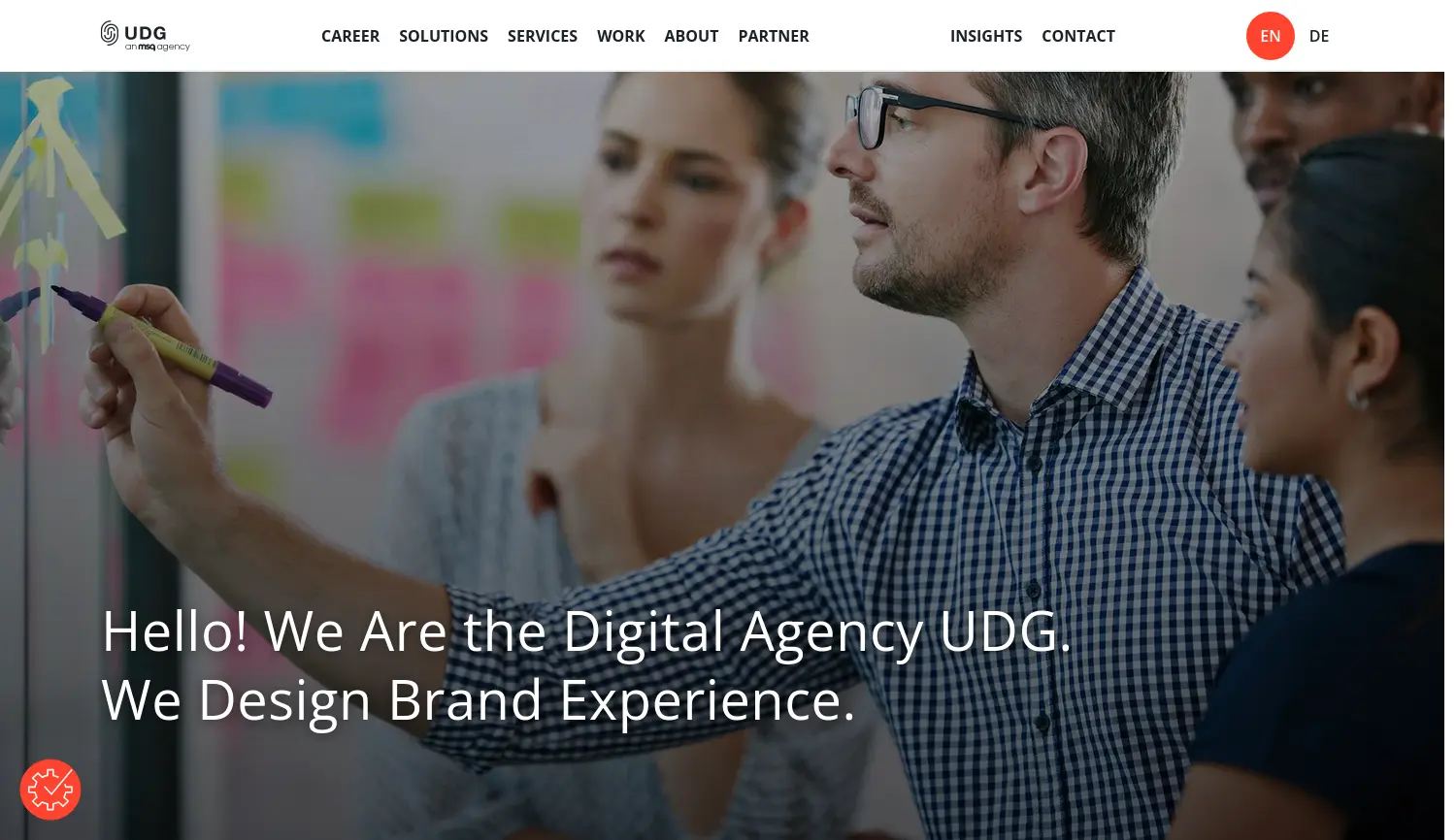 Website der Firma UDG Ludwigsburg GmbH