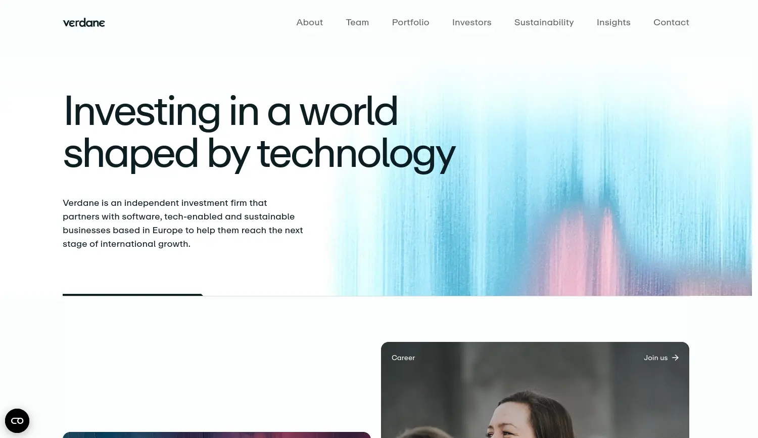 Website der Firma Verdane