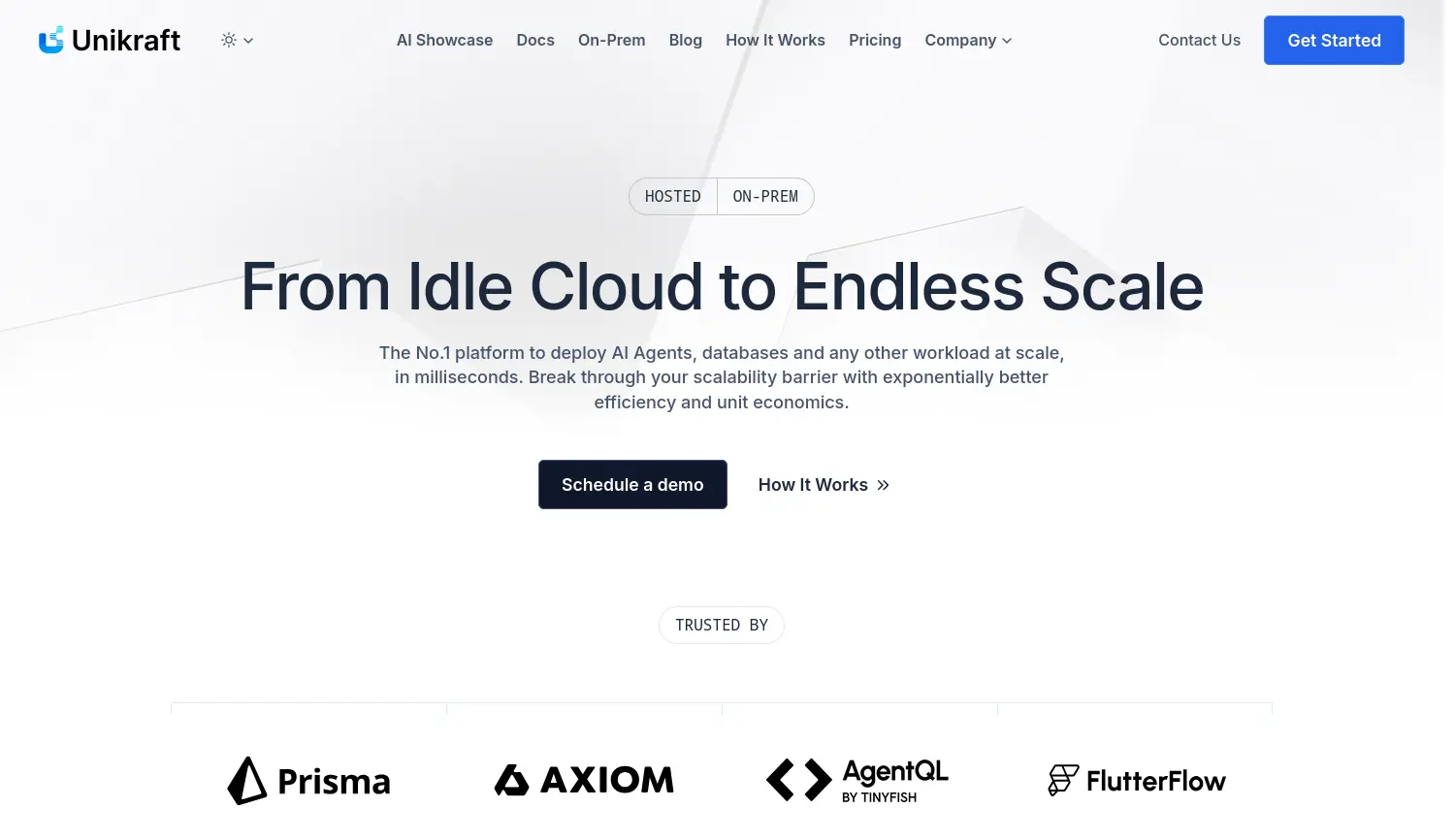 Website der Firma Unikraft Inc.