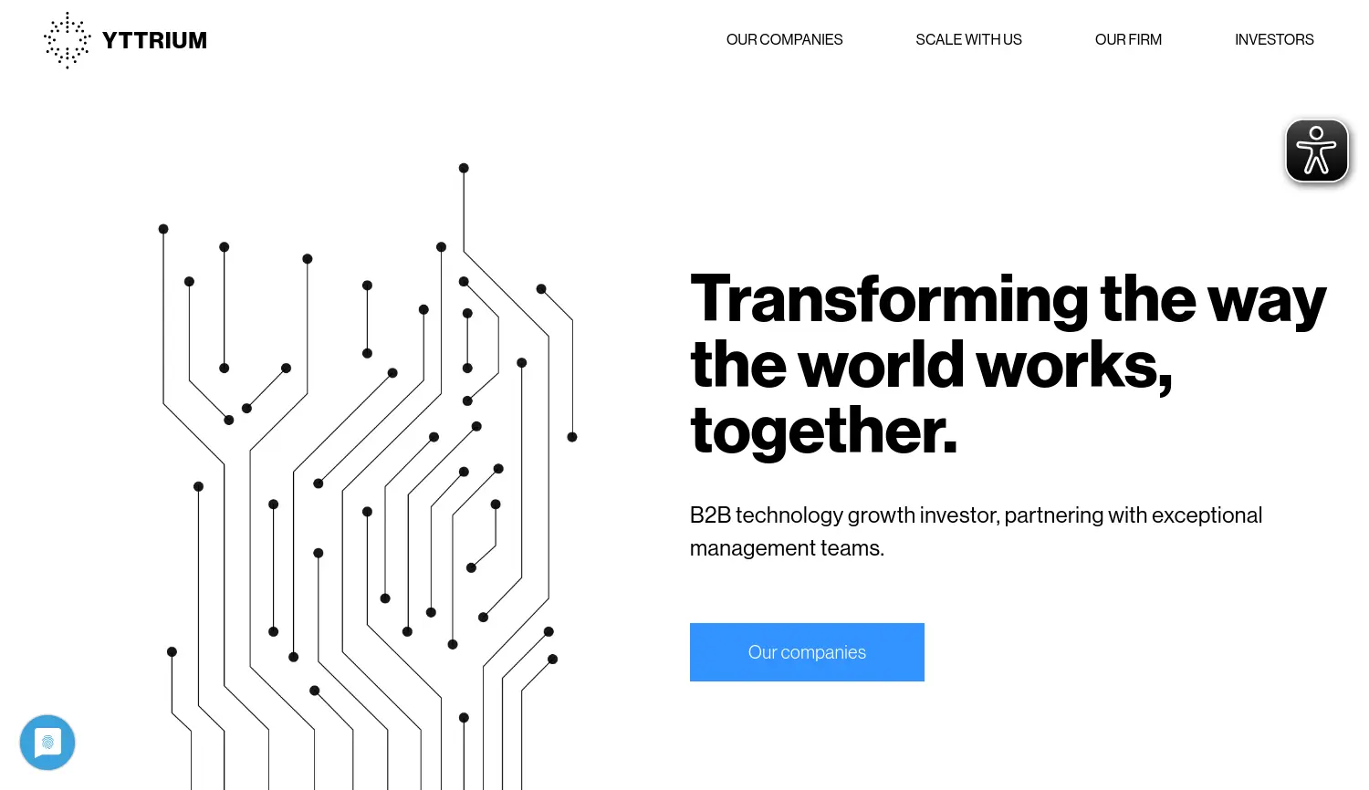 Website der Firma Yttrium GmbH