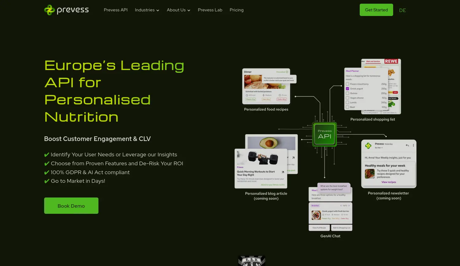 Website der Firma Prevess UG (limited liability)