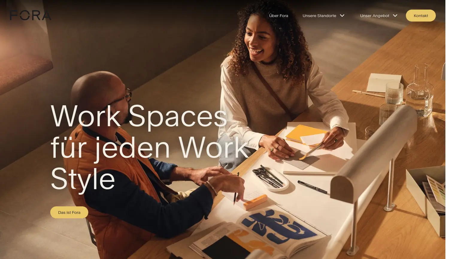 Website der Firma Fora Space Limited