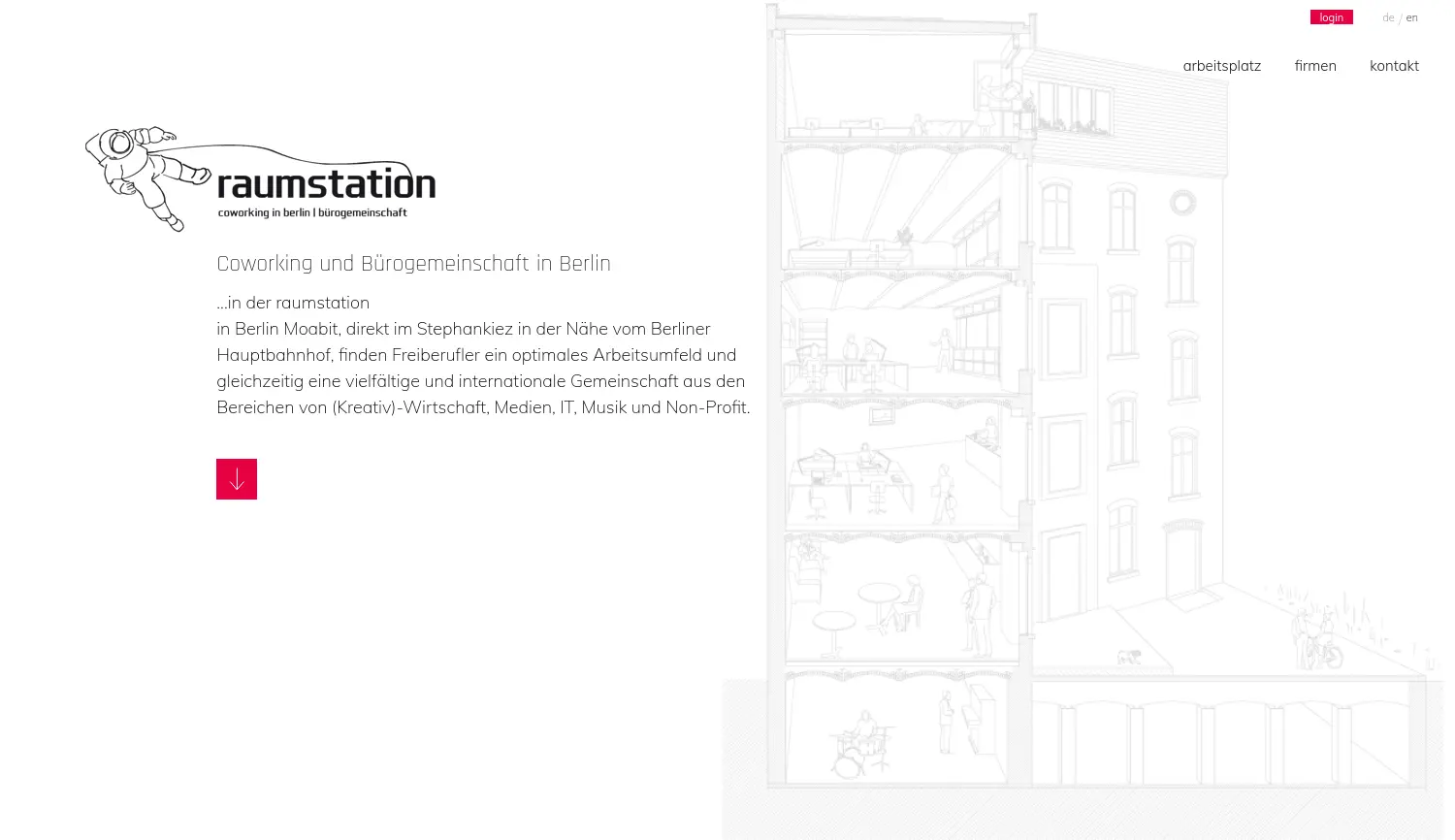 Website der Firma raumstation