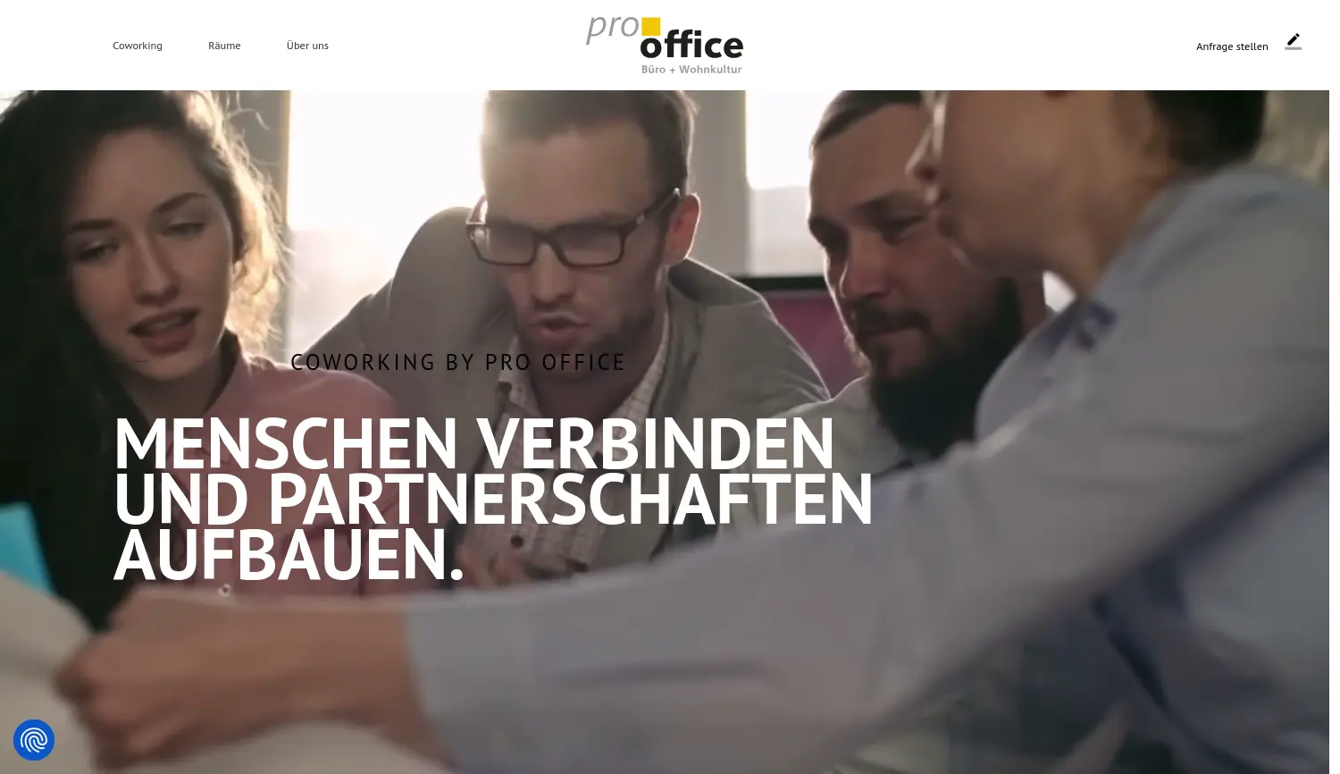 Website der Firma pro office Göttingen GmbH