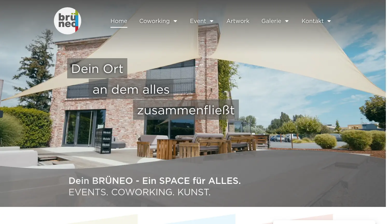 Website der Firma BRÜNEO