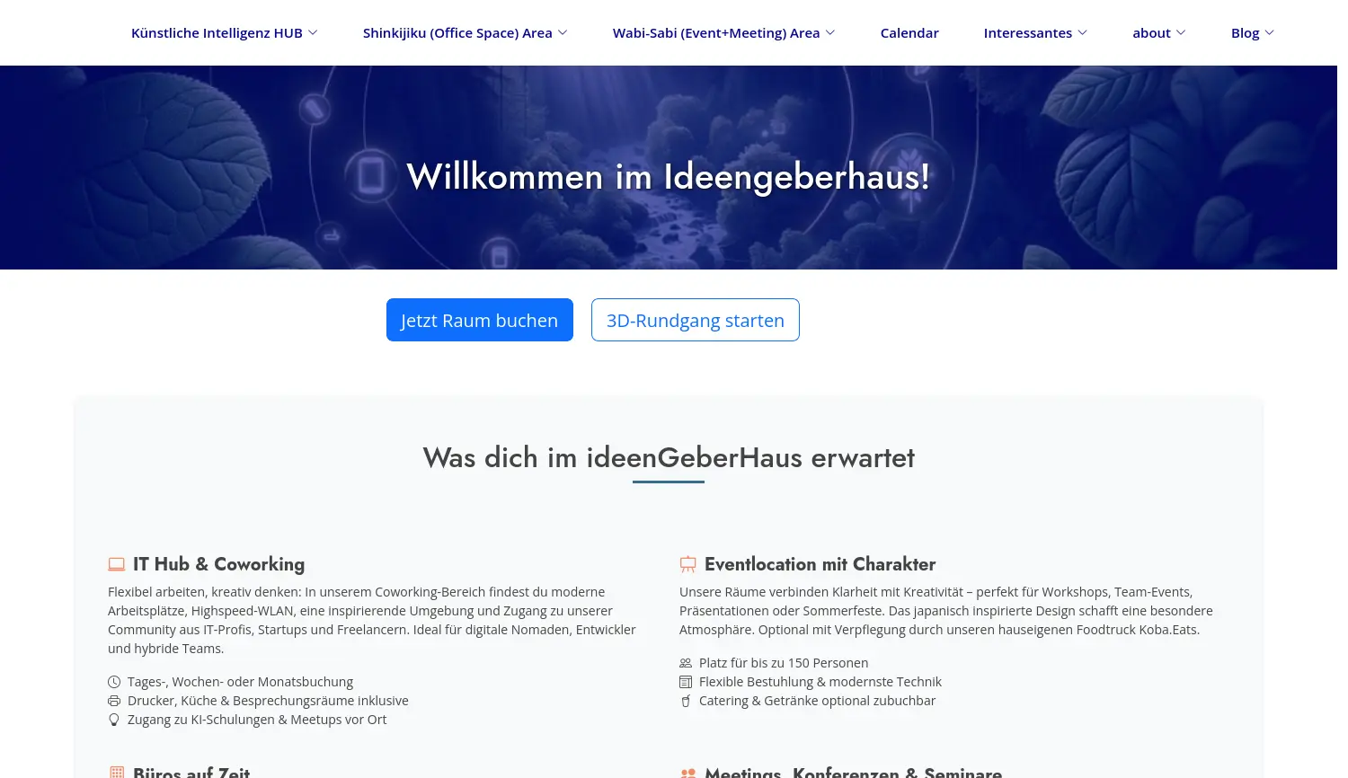 Website der Firma ideenGeberHaus