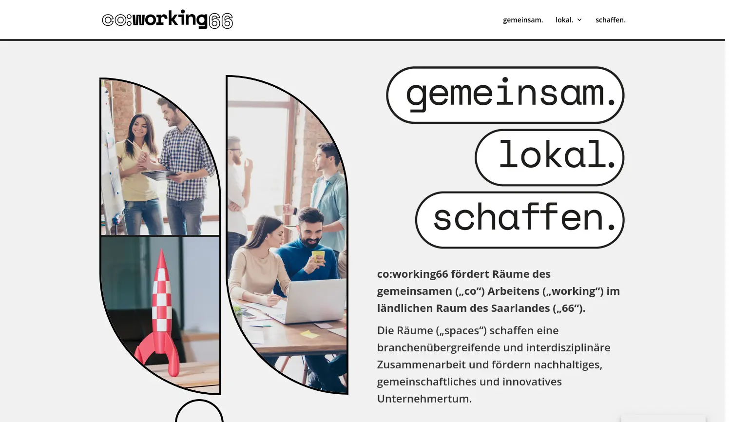 Website der Firma coworking.saarland