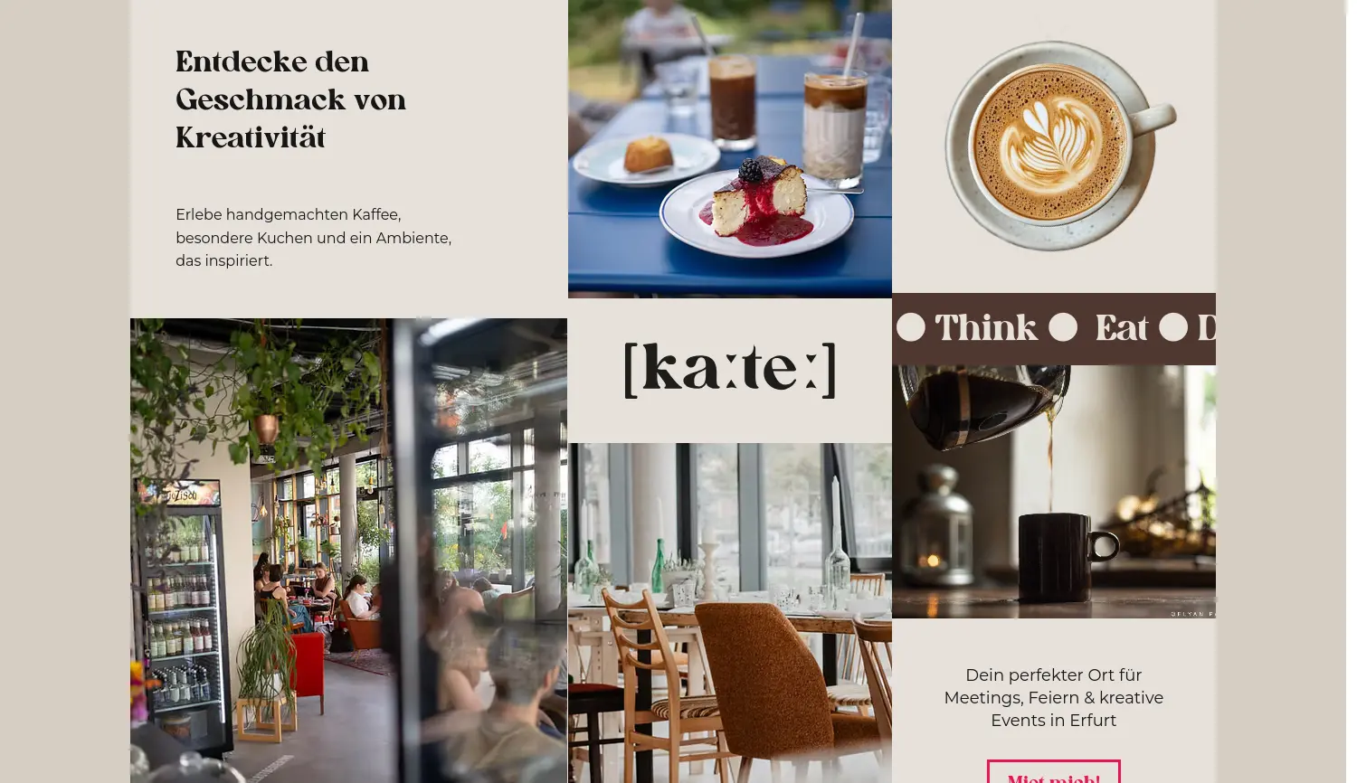 Website der Firma [ka:te:] Erfurt