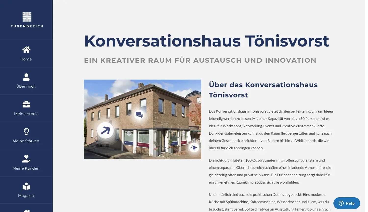 Website der Firma Maddox Tugendreich GmbH