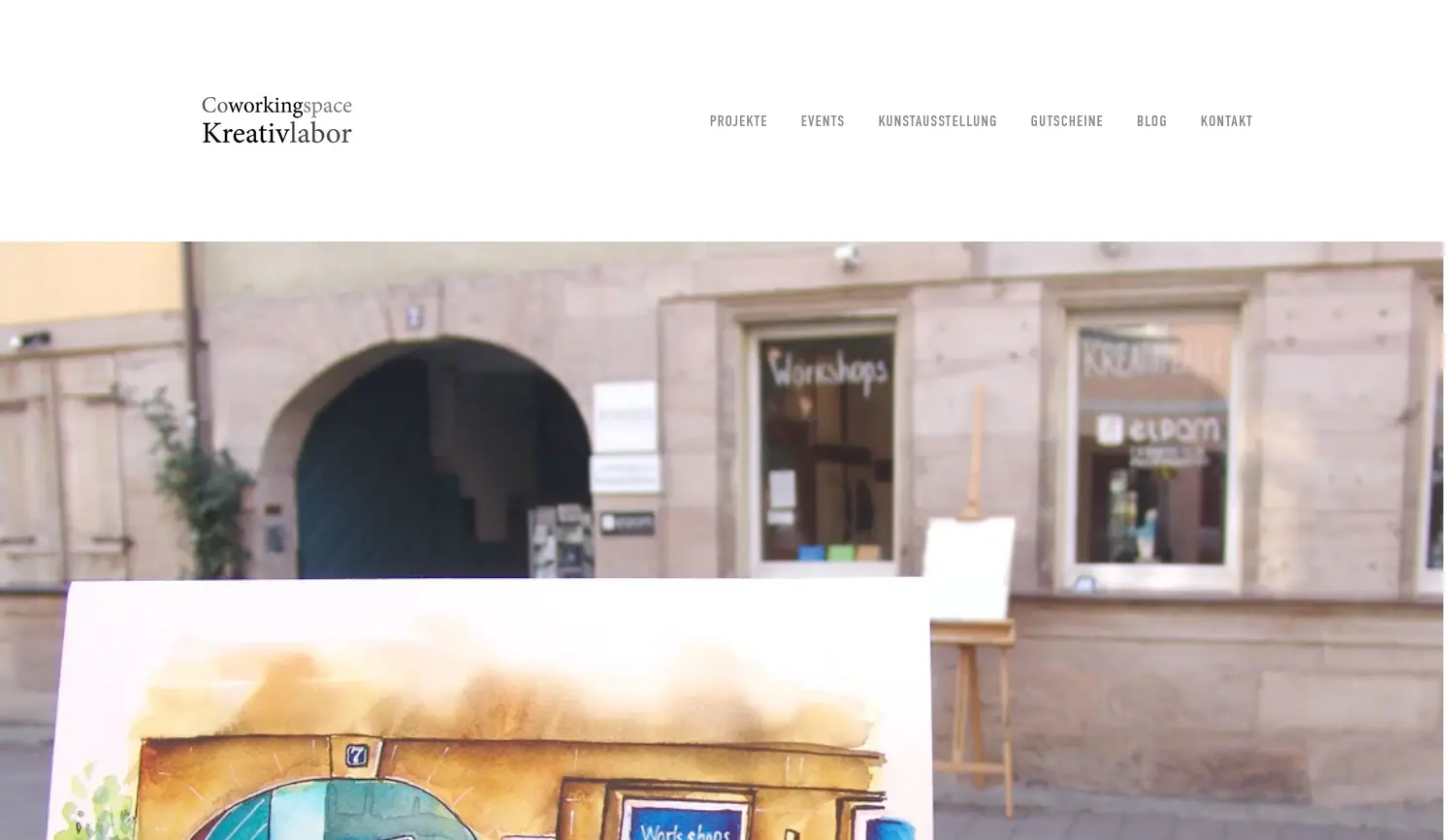 Website der Firma Kreativlabor Erlangen