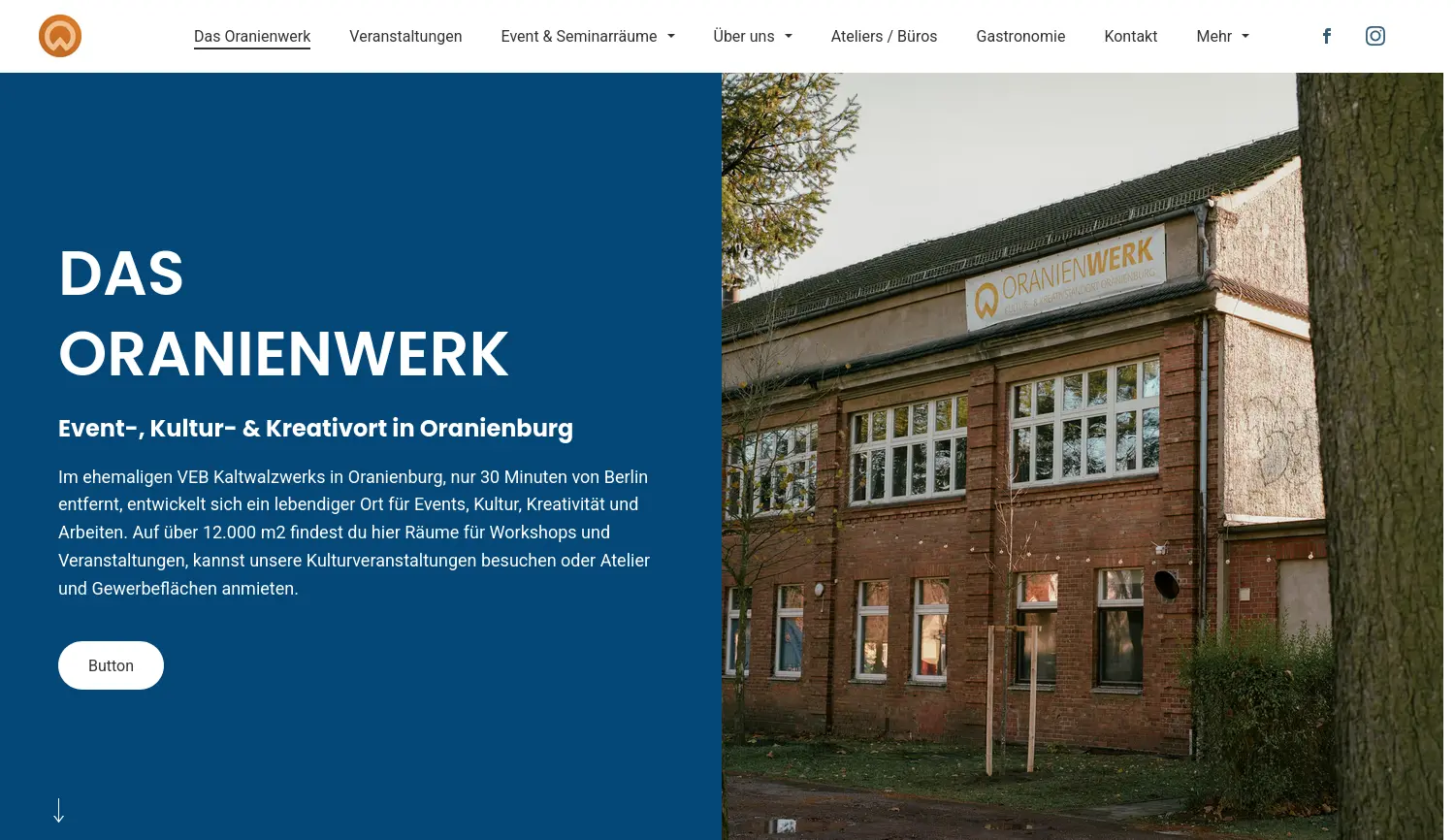Website der Firma Oranienwerk