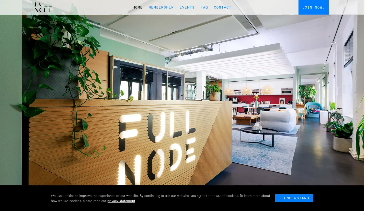 Website der Firma Full Node