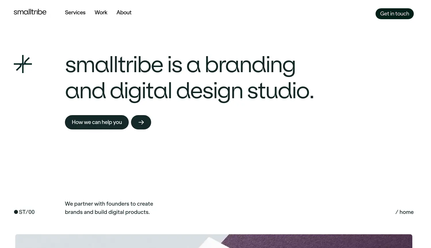 Website der Firma small tribe GmbH