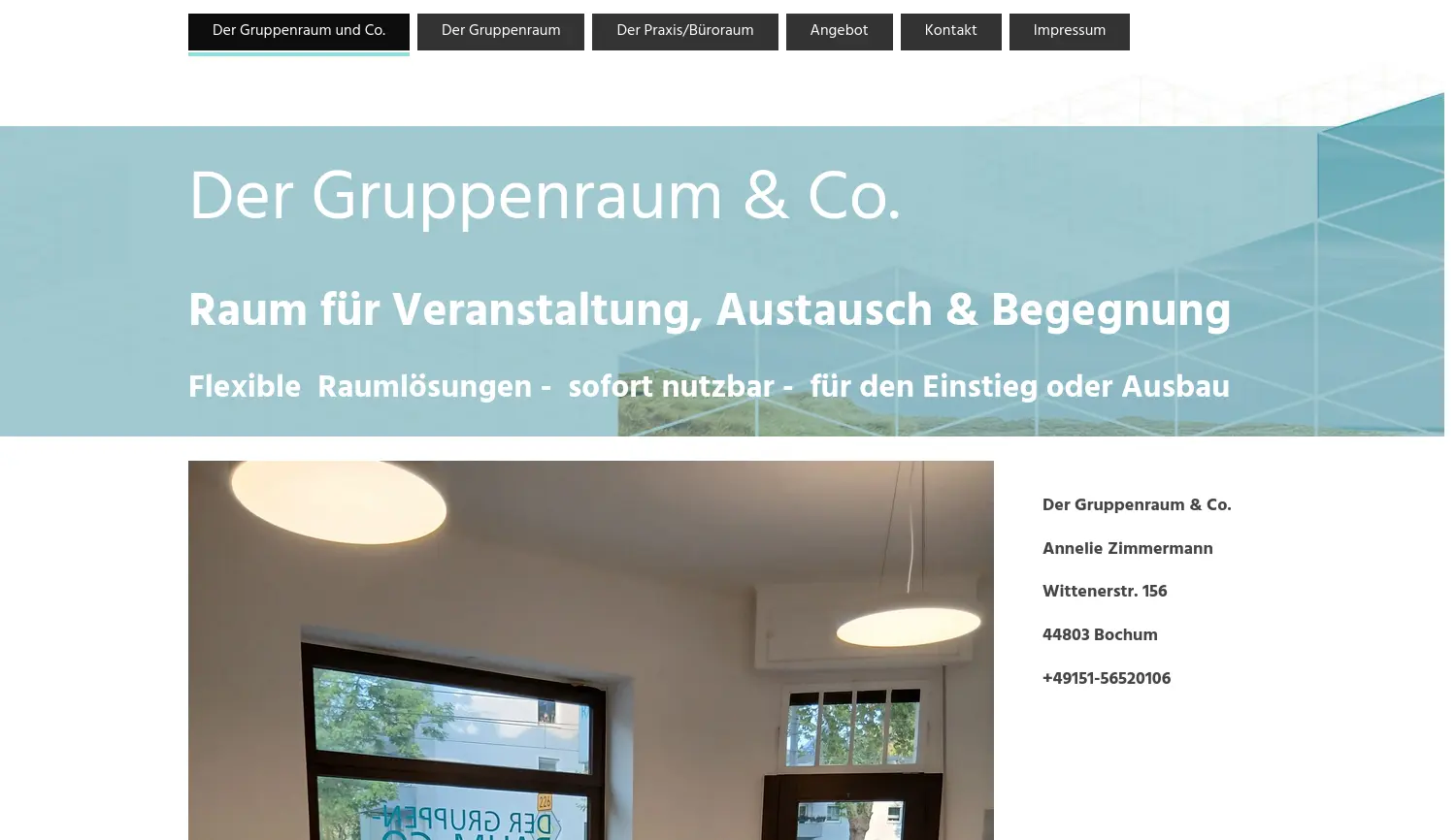 Website der Firma Der Gruppenraum & Co.