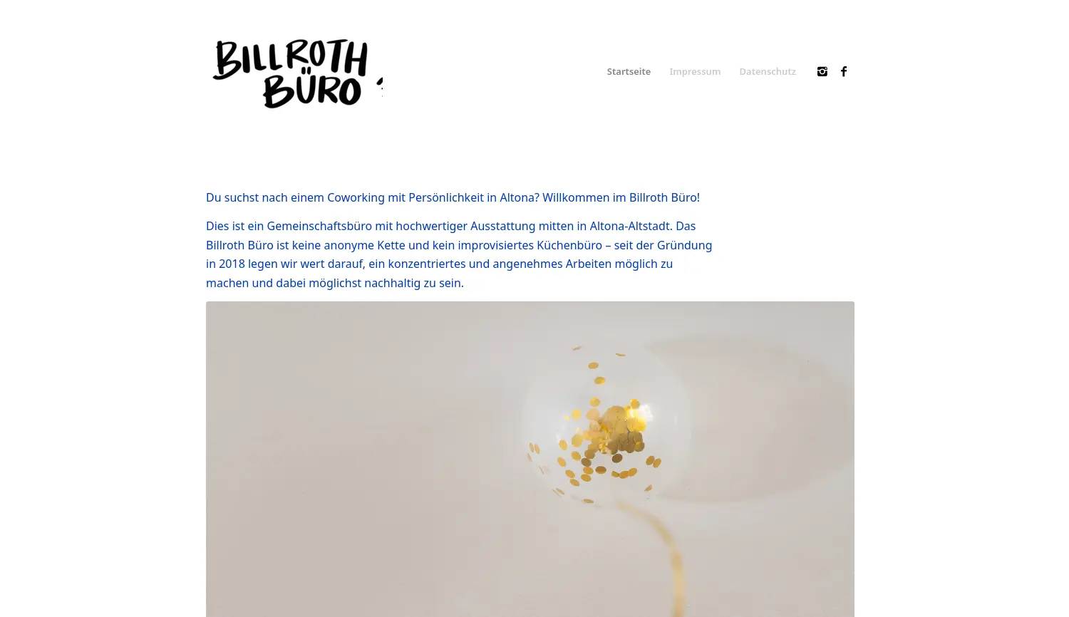 Website der Firma Billroth Büro