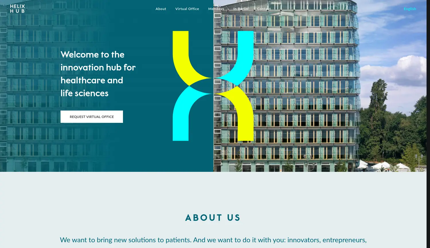 Website der Firma HELIX Operations