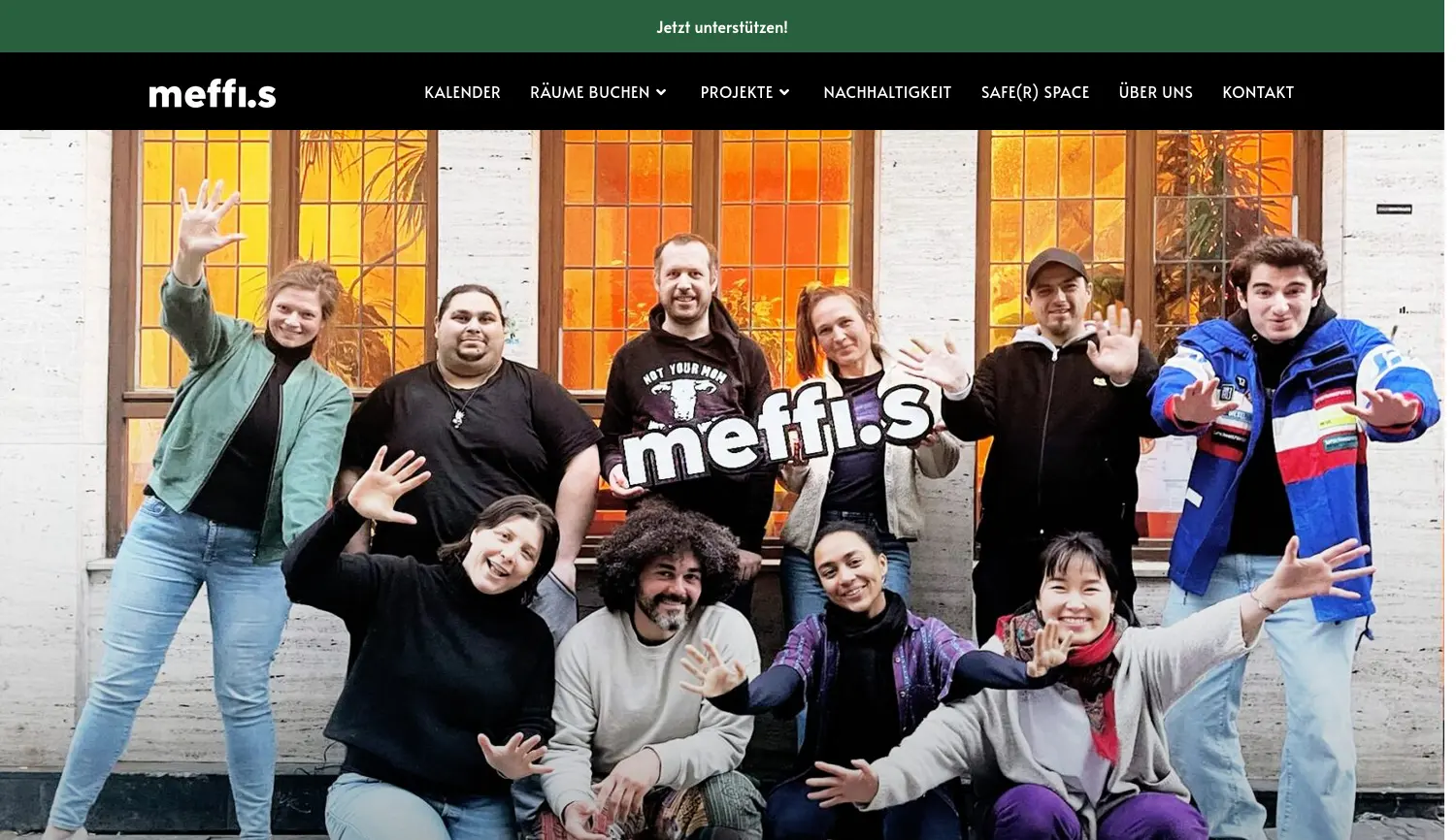 Website der Firma Meffi.s e.V.