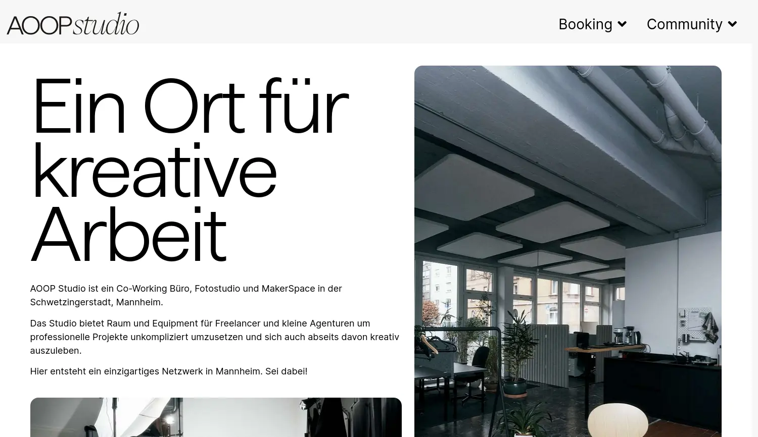 Website der Firma AOOP GmbH