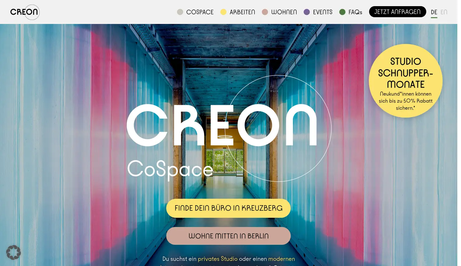 Website der Firma Creon