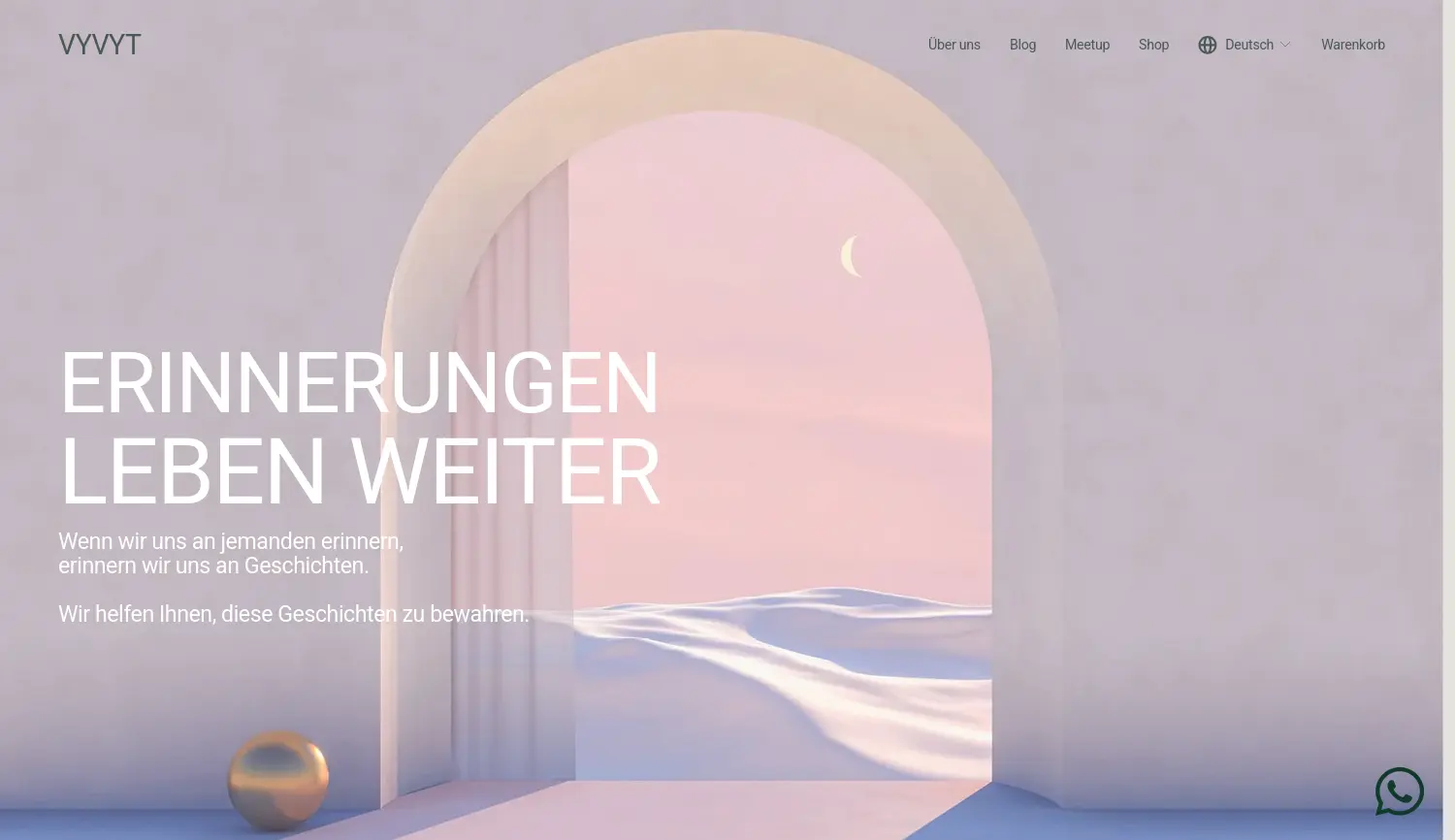 Website der Firma VYVYT Innovations GmbH