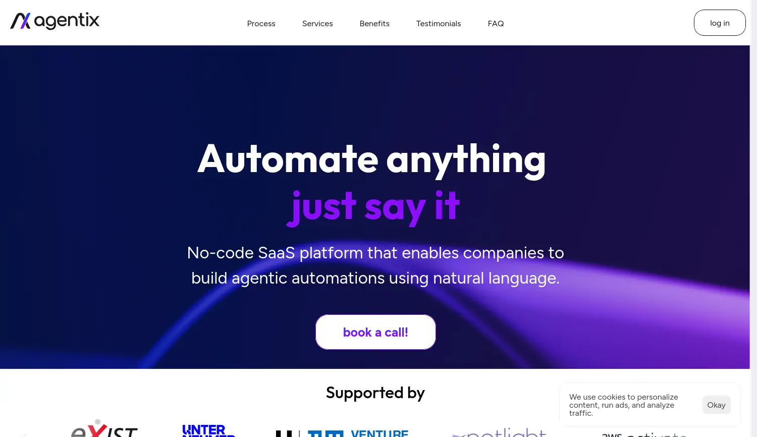 Website der Firma agentix GmbH