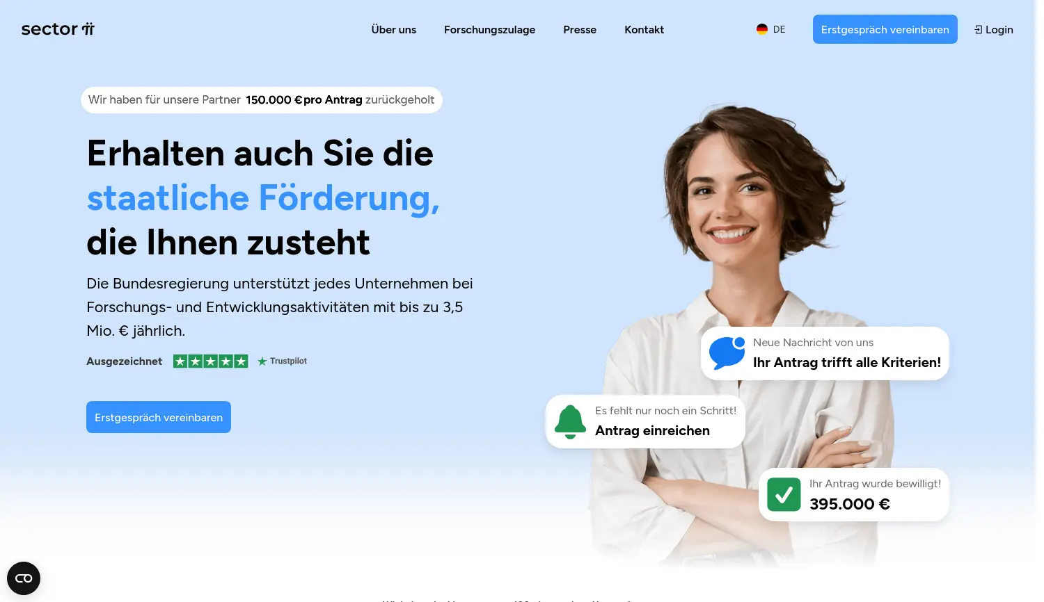 Website der Firma SectorPi Technologies UG (haftungsbeschränkt)