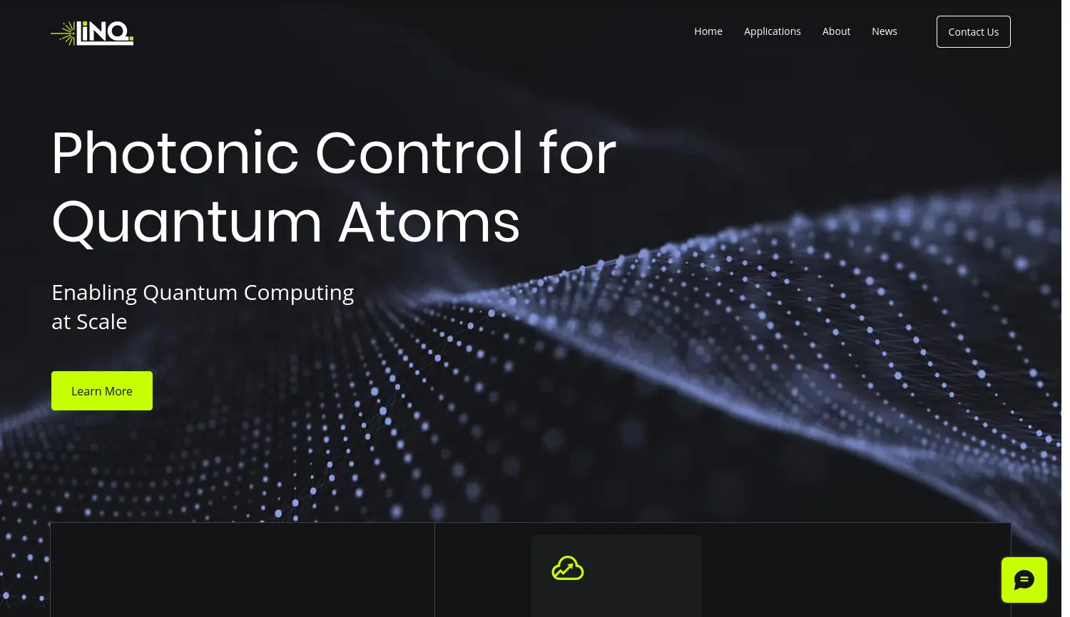 Website der Firma Linq Photonics