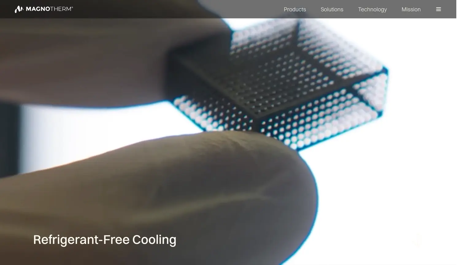 Website der Firma MAGNOTHERM Solutions GmbH