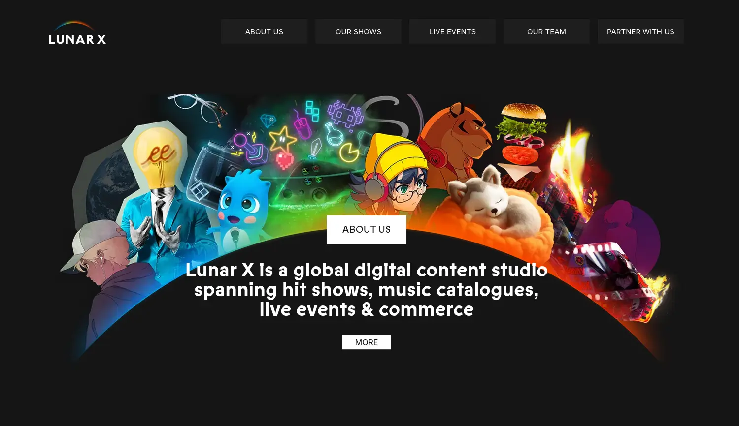 Website der Firma Lunar X GmbH
