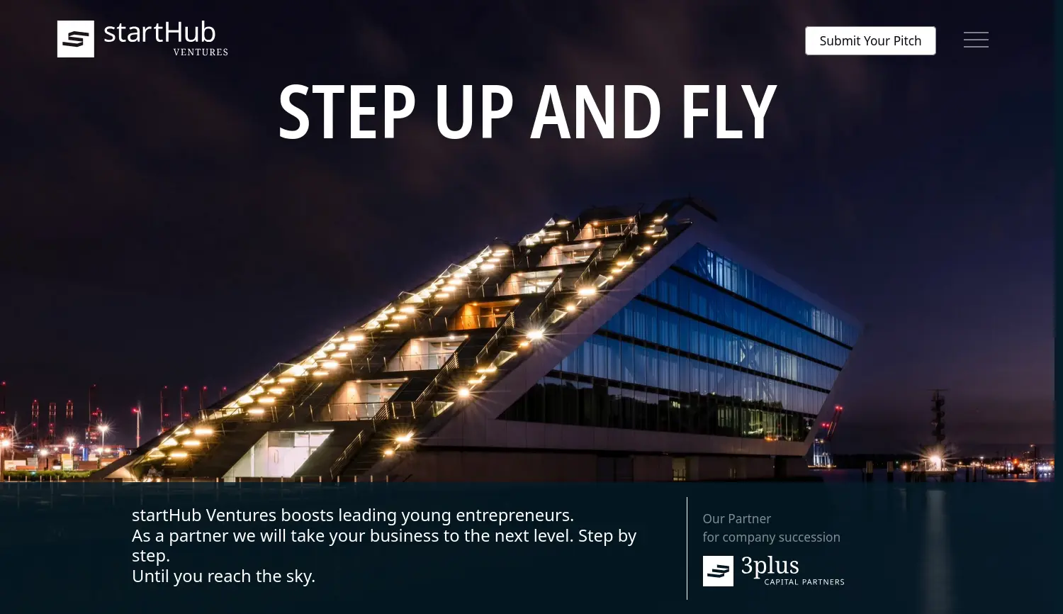 Website der Firma STARTHUB Holding GmbH