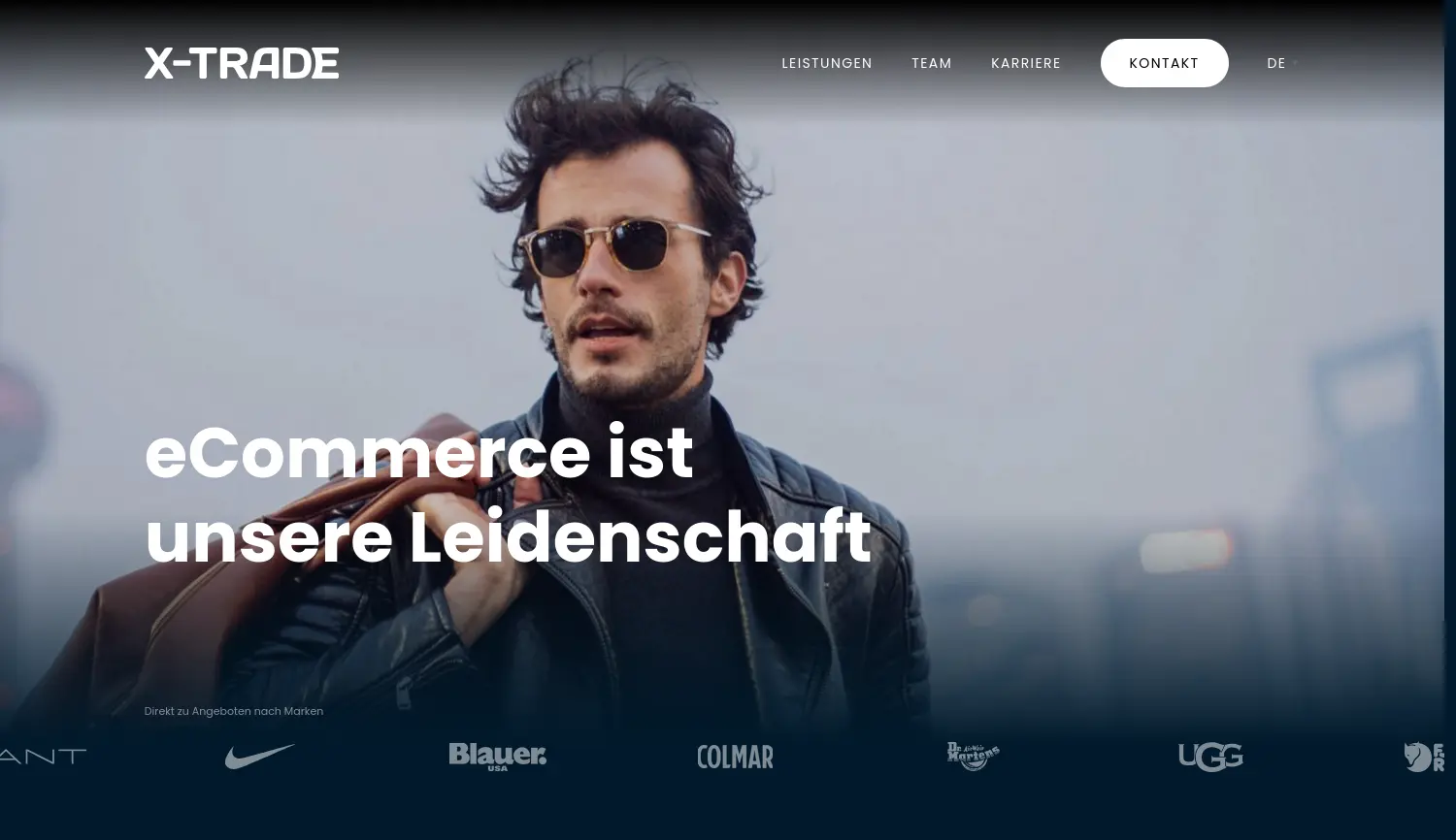 Website der Firma X-Trade GmbH