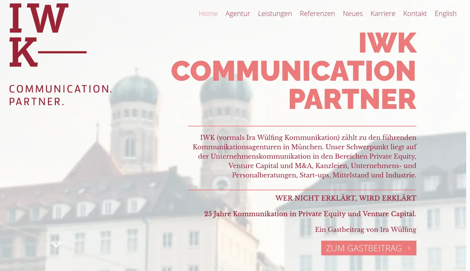 Website der Firma IWK GmbH